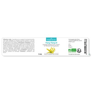 Ylang ylang iii (cananga odorata) - huile essentielle bio - 5ml garantie chromac