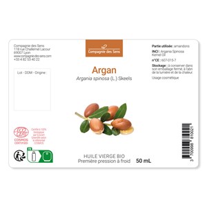 Huile d'argan du maroc bio - 1l - fraîcheur garantie oxycert® - vierge & de 1??