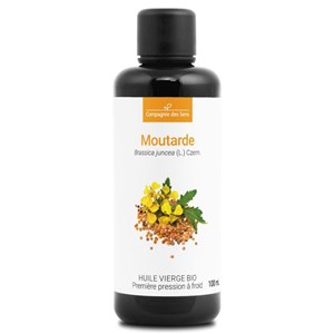 Huile de moutarde bio - 100ml - fraîcheur garantie oxycert® - vierge & de 1?? pr