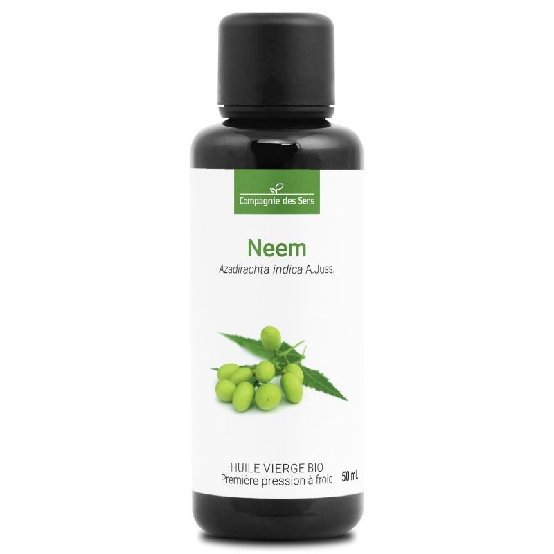 Huile de neem bio - 50ml - fraîcheur garantie oxycert® - vierge & de 1?? pressio