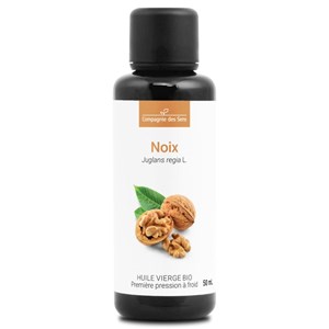 Huile de noix bio - 50ml - fraîcheur garantie oxycert® - vierge & de 1?? pressio