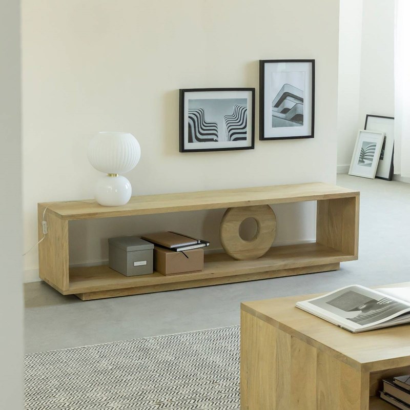 Meuble tv en bois de manguier alwen