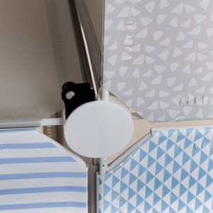 Château de rangement -7 cases - bleu