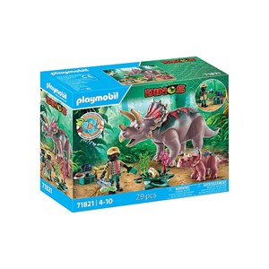 Tricératops bébé, oeuf et explorate