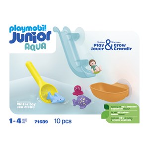 Toboggan aquatique et animaux marins