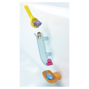 Toboggan aquatique et animaux marins