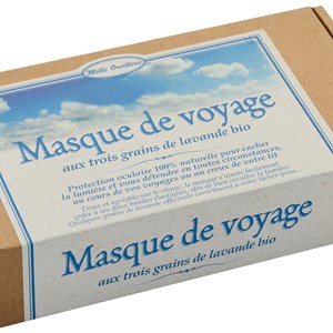 Masque de voyage à la lavande