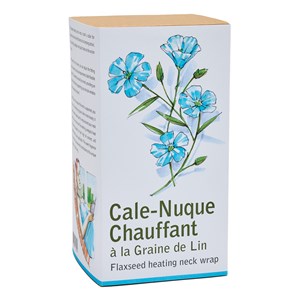 Cale nuque chauffant en lin naturel