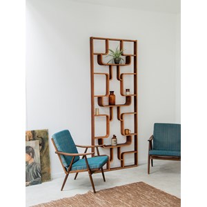 Jakob, le fauteuil bleu en bois n°428