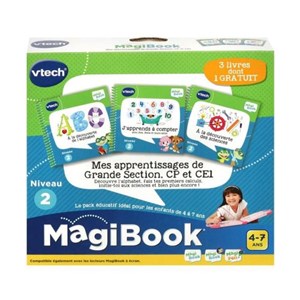 Pack de trois livres vtech magibook mes