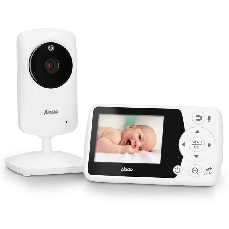 Babyphone avec caméra et écran couleur 2,4 pouces