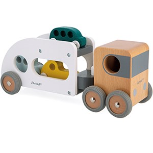 Camion porte-autos en bois