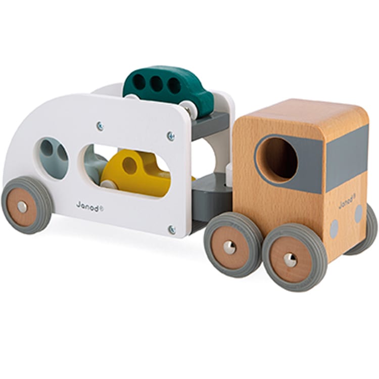 Camion porte-autos en bois (Janod) - Image 3