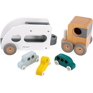 Camion porte-autos en bois