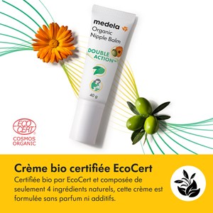 Baume double action bio pour mamelons 40g