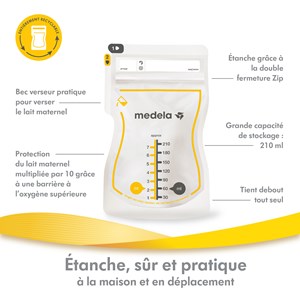 Easy pour - sachets de conservation lait