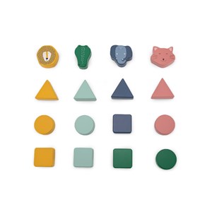 Cubes à formes en bois animaux - trixie