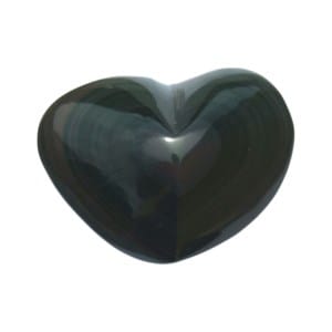Coeur obsidienne oeil céleste 5 cm