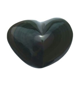 Coeur obsidienne oeil céleste 5 cm