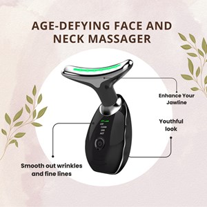 Led anti-âge cou et mâchoire noir