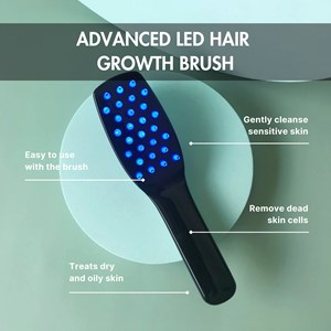 Brosse croissance cheveux led