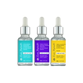 3x sérums vit. C, peptide, acide