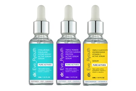 3x sérums vit. C, peptide, acide