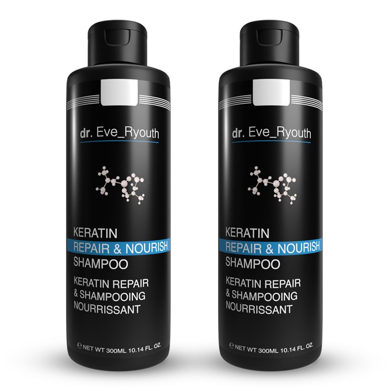 2x shampoing kératine 300ml