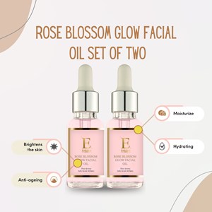 2x huile visage rose éclat 30ml