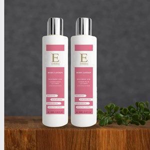 2x lotions corps hyalu+collagène