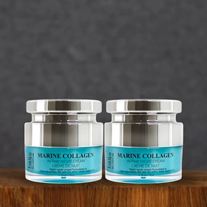 2x crèmes nuit collagène marin