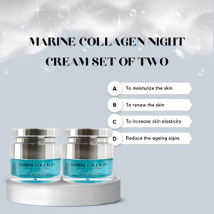 2x crèmes nuit collagène marin