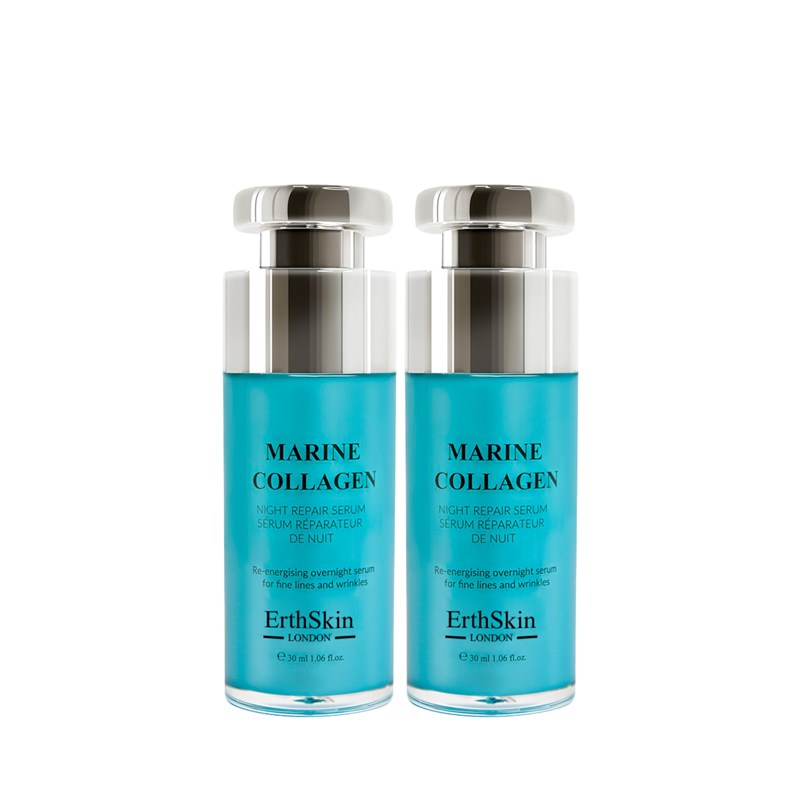 Erth Skin London - 2x sérum nuit collagène marin 30ml
