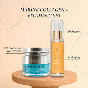Duo crème collagène spf50 et sérum vit.c