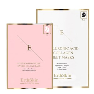 Masque hyalu + patchs yeux rose (5x2)