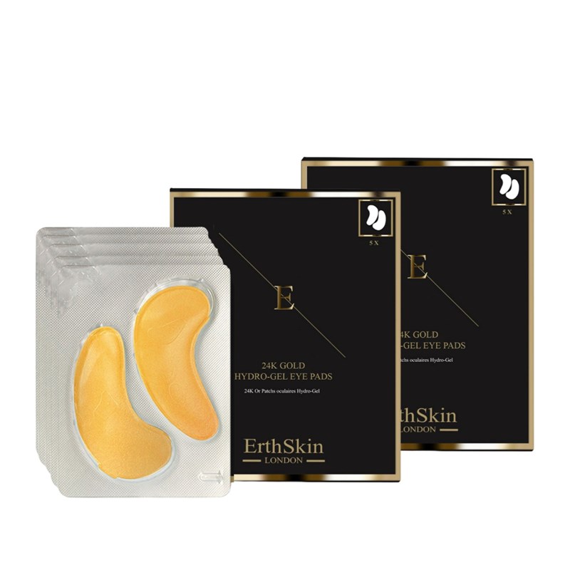 Erth Skin London - 2x patchs yeux or 24k (5x2) - lissant