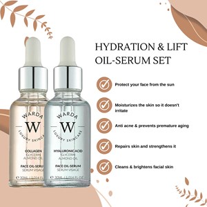 Duo sérums-acide hyaluronic et collagène