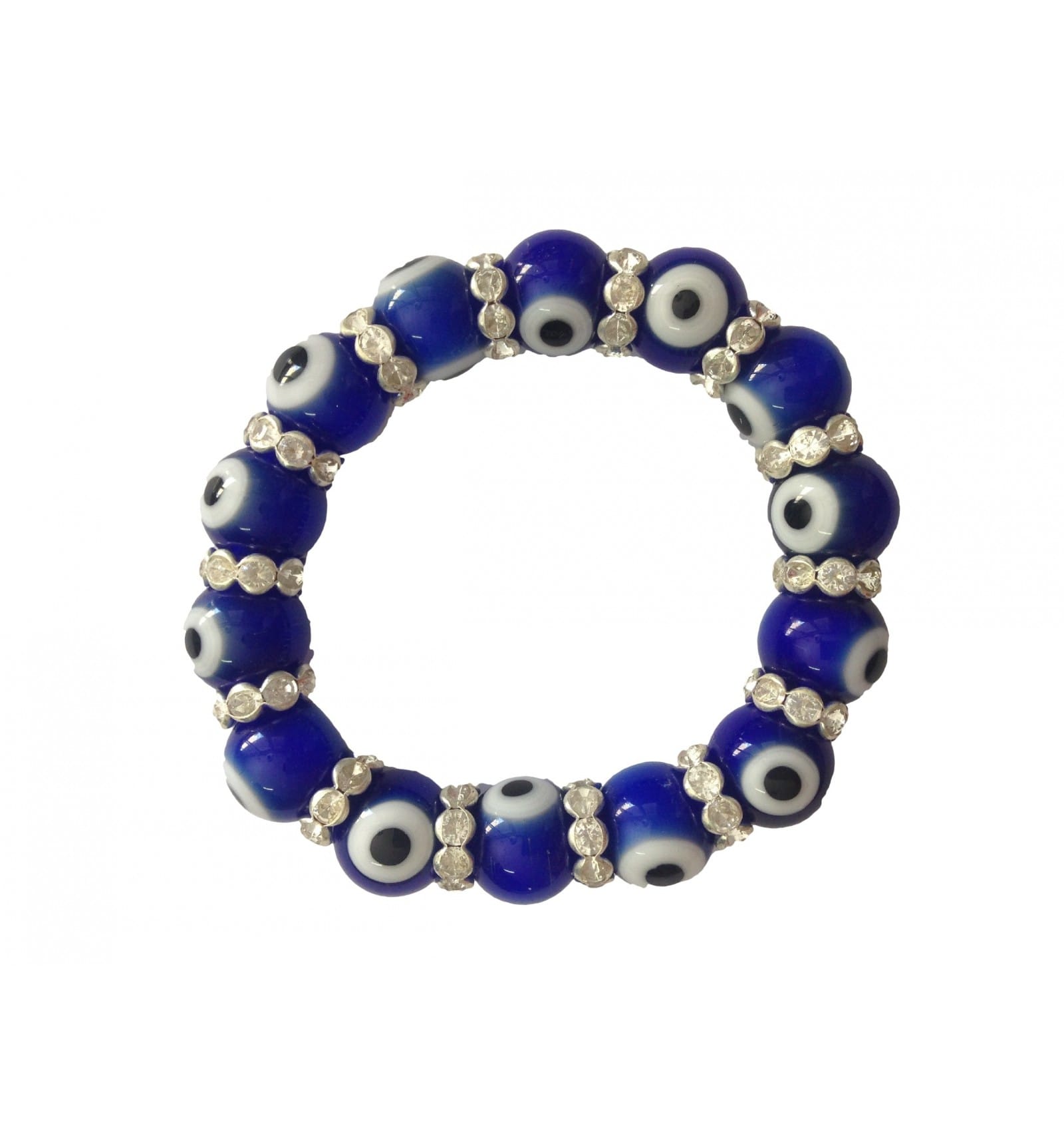 Bracelet bleu avec oeil de nazar - Perle de Nazar