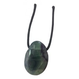 Pendentif percé en fluorite