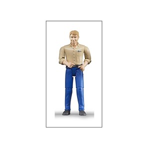 Bworld - homme blond avec pantalon bleu