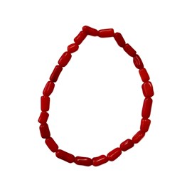 Gourmette en perles de corail