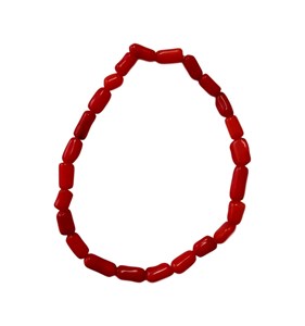 Gourmette en perles de corail