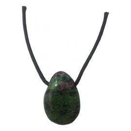 Pendentif percé en rubis zoisite