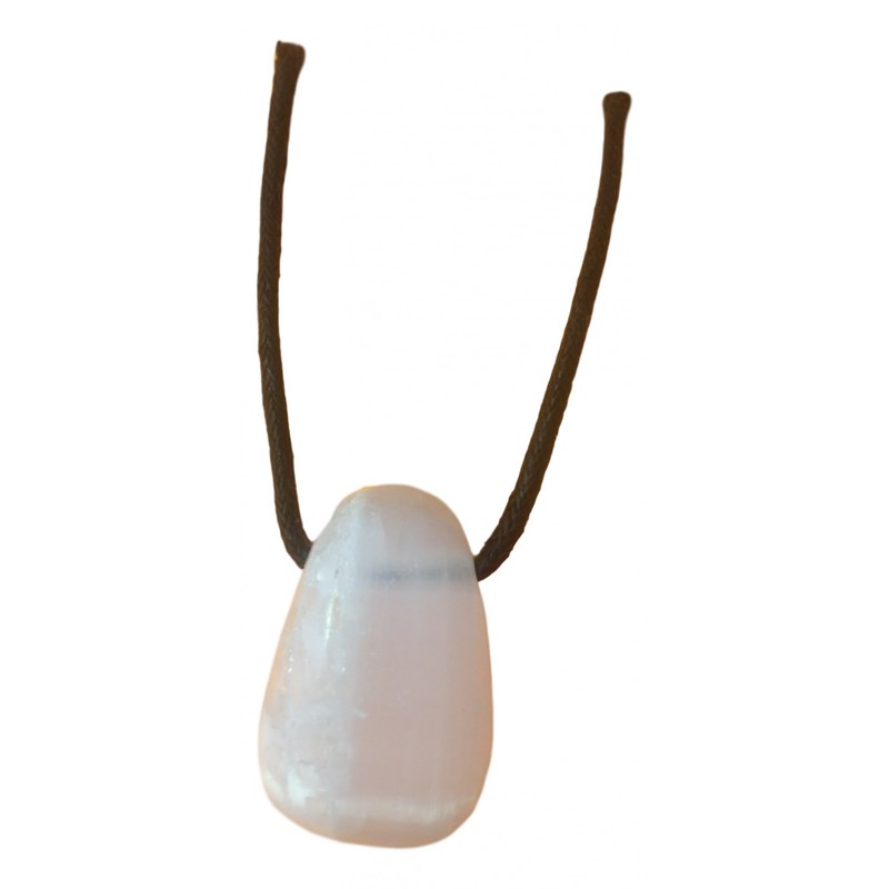 Pendentif percé en sélénte