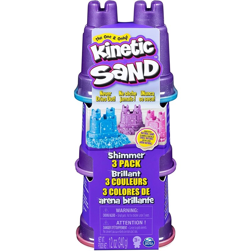 Kinetic sand 3 couleurs 3 paquets 340g