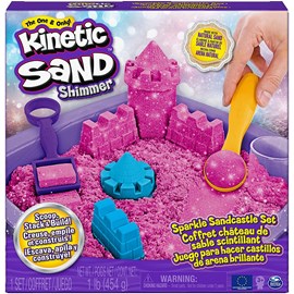 Kinetic sand boîte set shimmer rose 454g