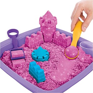 Kinetic sand boîte set shimmer rose 454g
