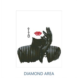 Femme glamour en noir