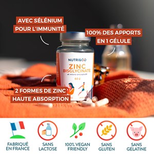Zinc bisglycinate - immunité - 2 mois