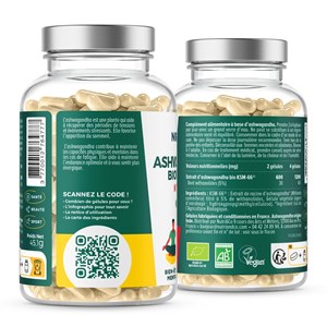 Ashwagandha bio - stress - 2 mois